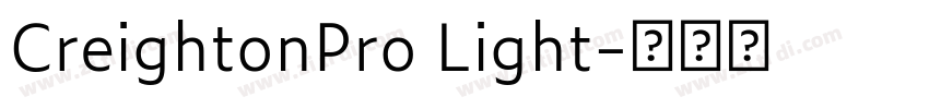 CreightonPro Light字体转换